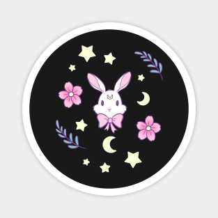 Sakura Bunny // Black | Nikury Magnet